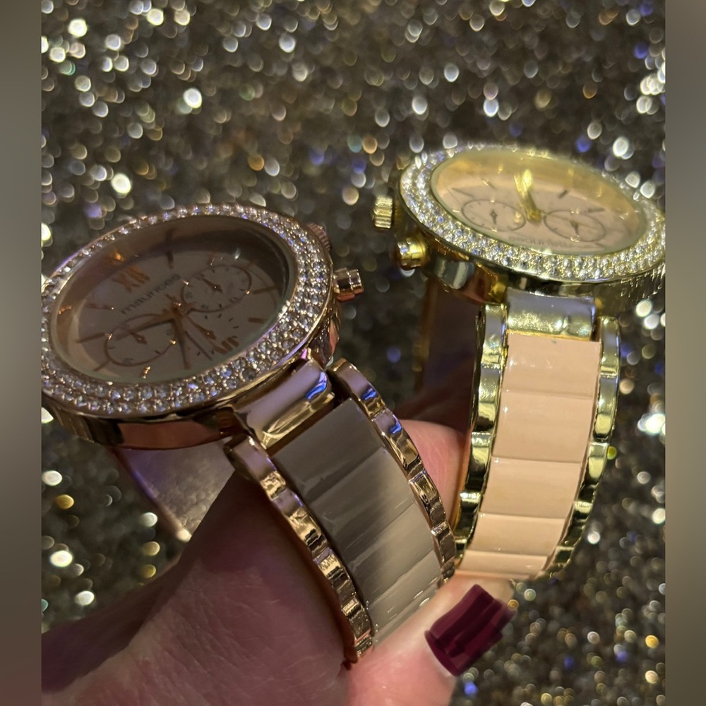 MAURICES WOMEN’S BRACELET WATCHES | LOT OF 2 | TAUPE & PINK | OSFM |